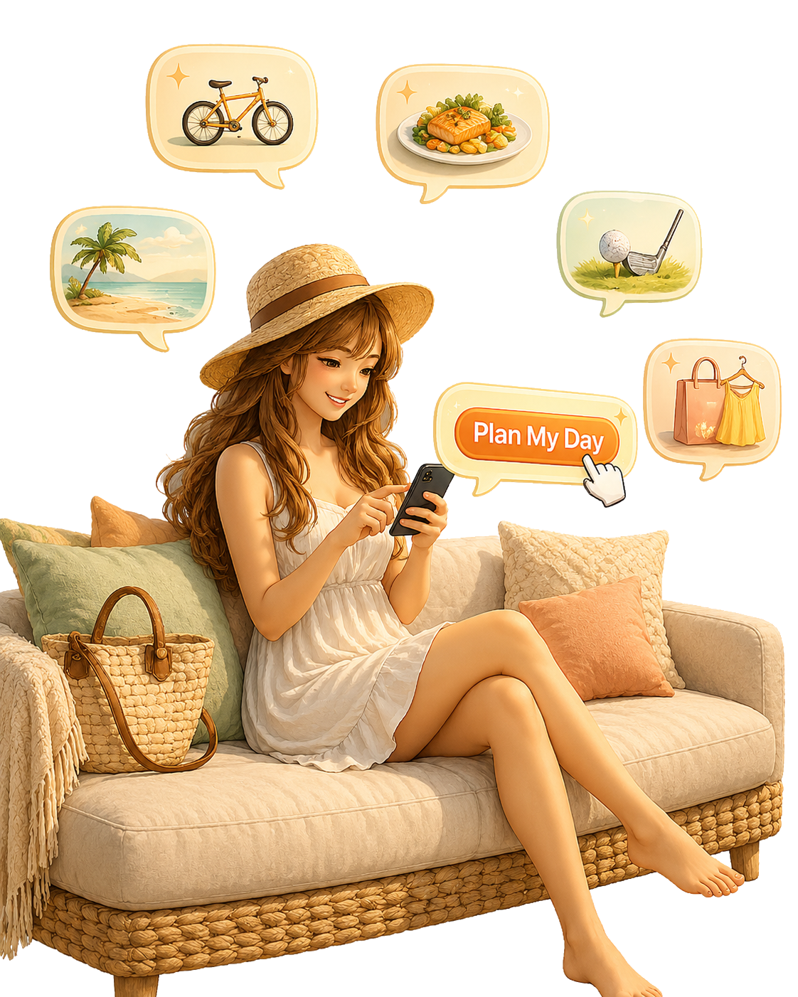 Guest planning their perfect day with AI concierge